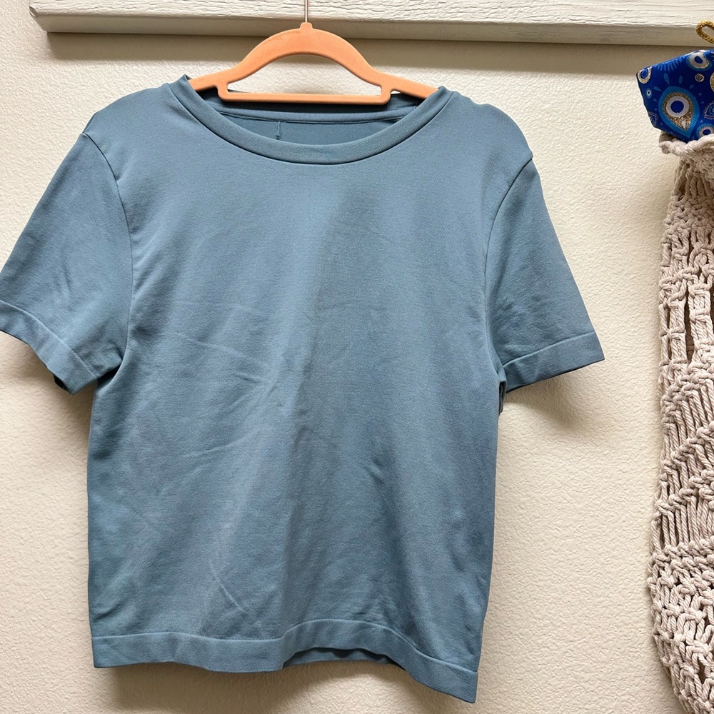 a new day Light Blue Short Sleeve Tee